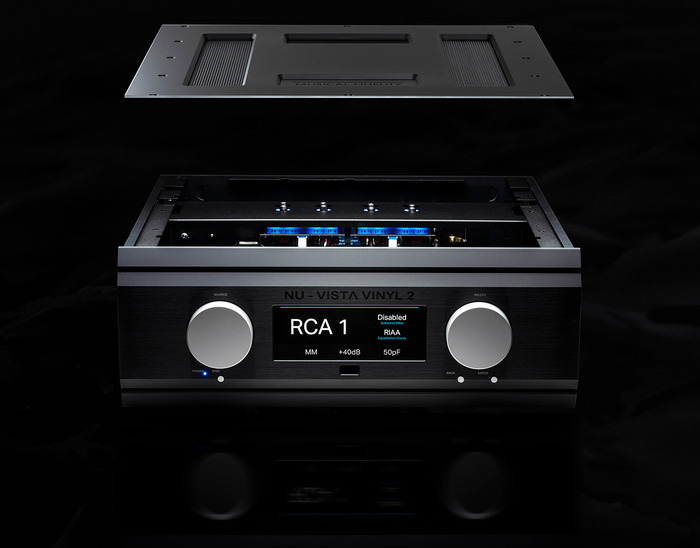 Musical Fidelity NuVista Vinyl 2 Phono Stage Front Lid off