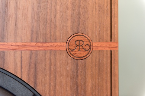 Atalante 5 Logo Closeup on front of speaker
