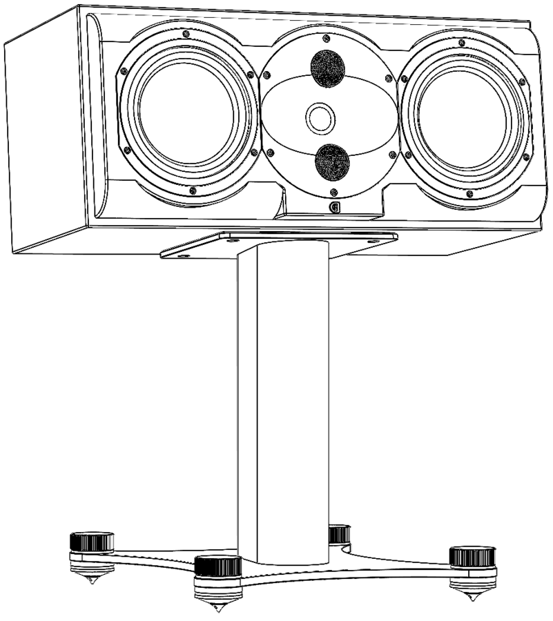 Perlisten Centre Stand Reference Series High Gloss