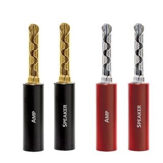 AudioQuest SET of 8 GOLD SG100 BANANA